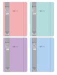 (image for) TALLON SOFT TOUCH NOTEBOOK PASTEL COLORS RULED - A4