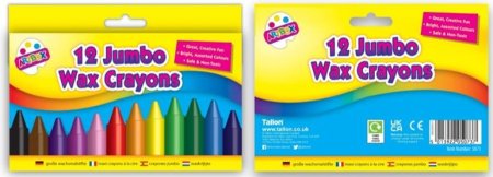 (image for) TALLON WAX CRAYONS 12S - JUMBO