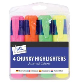 (image for) TALLON NEON HIGHLIGHTERS ASSORTED - 4S