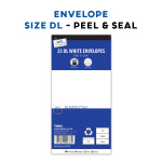 (image for) TALLON ENVELOPE WHITE PEAL & SEAL 25S - DL