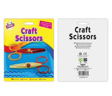 (image for) TALLON CRAFT SCISSORS WAVY EDGE - 2S