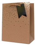 (image for) TALLON GIFT BAG KRAFT FOIL CONFETTI - MEDIUM