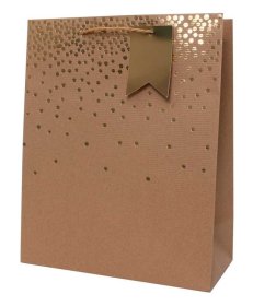 (image for) TALLON GIFT BAG KRAFT FOIL CONFETTI - LARGE