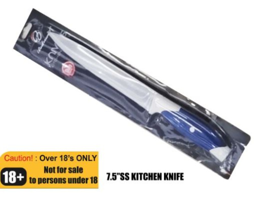 (image for) KITCHEN KNIFE S/STEEL 7.5\"