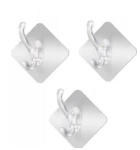 (image for) T/STAR ADHESIVE HOOKS PLAST 6S