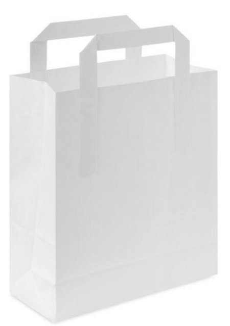 (image for) MP TAKEAWAY BAG+HANDLE WHITE