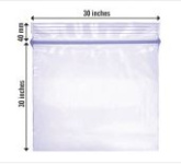 (image for) MP POLY GRIP SEAL BAG 30X30MM