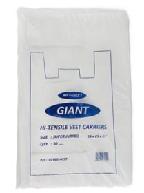 (image for) MP GIANT CARRIER BAG WHITE
