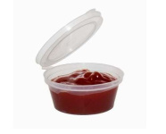 (image for) MAJ PLASTIC SAUCE CUP HINGED