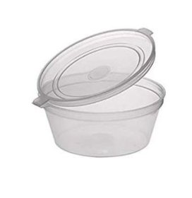 (image for) MAJ PLASTIC SAUCE CUP HINGED