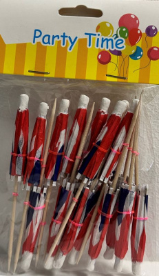 (image for) JL FLAG PARASOL COCKTAIL STICK