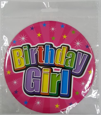 (image for) JL BDAY BADGE GIANT GIRL