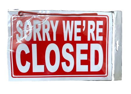 (image for) JL SIGN WE\'RE OPEN/CLOSED
