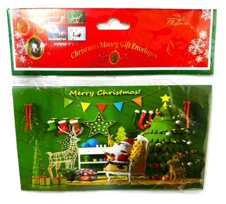 (image for) JL XMAS MONEY ENVELOPES ASST