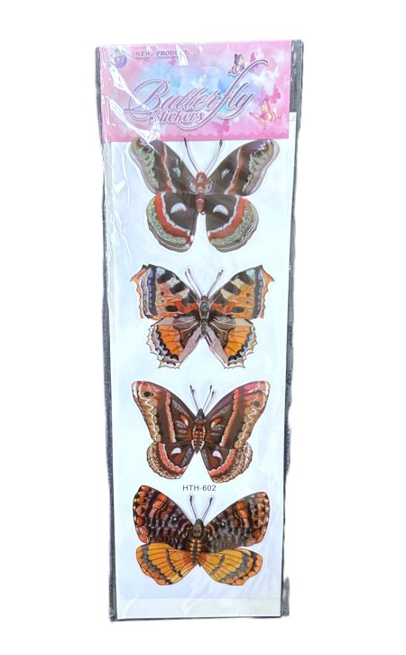 (image for) JL STICKERS BUTTERFLY 3D 4S