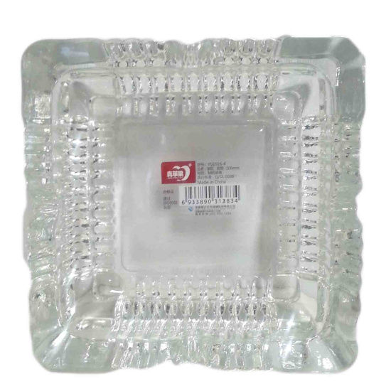 (image for) JL ASH TRAY CLEAR SQUARE