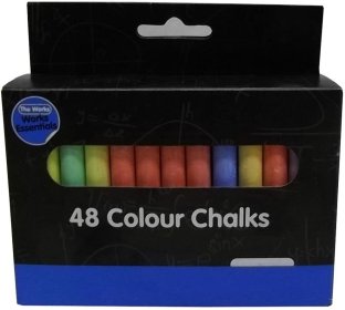 (image for) JL COLOUR CHALKS 48S