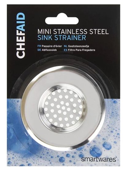 (image for) CHEF AID MINI STAINLESS STEEL SINK STRAINER - STD