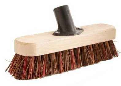 (image for) ELLIOTT DECK SCRUBBING BROOM HEAD WITH NATURAL - 23CM
