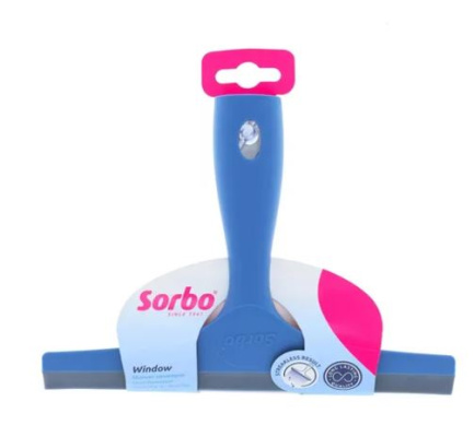 (image for) SORBO EASY CLICK-ON BLUE SHOWER SQUEEGEE - STD