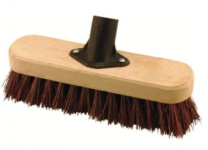 (image for) ELLIOTT DECK SCRUBBING BROOM HEAD WITH NATURAL BASSINE FIBRES -23CM