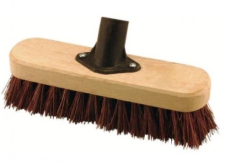 (image for) ELLIOTT DECK SCRUBBING BROOM HEAD WITH NATURAL BASSINE FIBRES -23CM