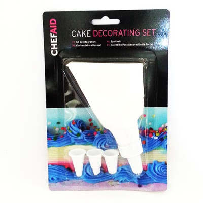 (image for) CHEF AID CAKE DECORATOR SET -4NOZ