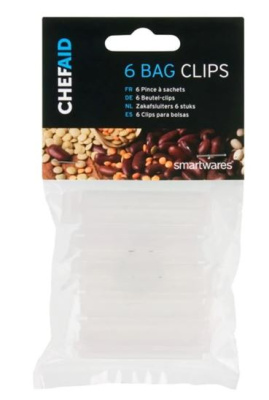 (image for) CHEF AID 6 BAG CLIPS - 7CM