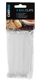 (image for) CHEF AID 4 BAG CLIPS -11CM