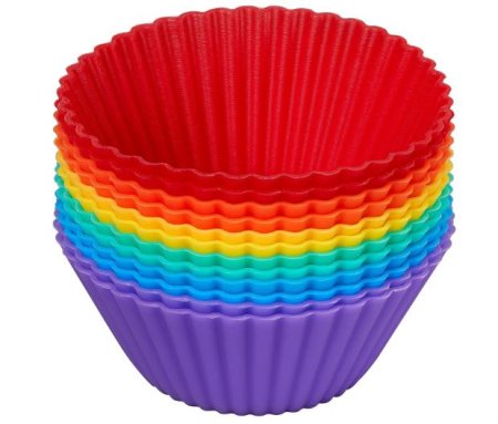(image for) Chef Aid Pack of 12 Reusable Silicone Cupcake Cases