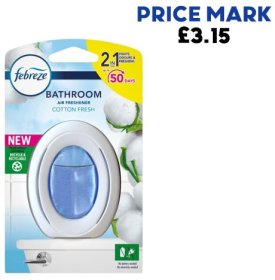 (image for) FEBREZE BATHROOM AIR FRESHENER COTTON PM3.15 - 7.5ML