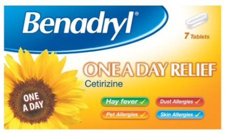 (image for) BENADRYL ONE A DAY RELIEF 10MG - 7S