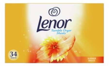 (image for) LENOR TUMBLE DRYER SHEETS SUMMER BREEZE - 34S