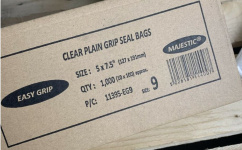 (image for) MP POLY GRIP SEAL BAG 5"X 7.5"