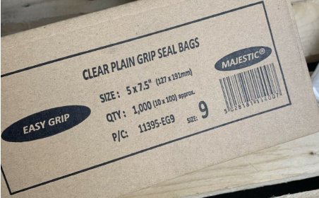(image for) MP POLY GRIP SEAL BAG 5"X 7.5"