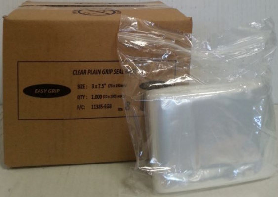(image for) MP POLY GRIP SEAL BAG 3\"X7.5\"