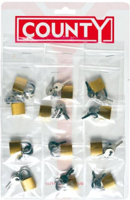 (image for) COUNTY CARD PADLOCKS - 20MM