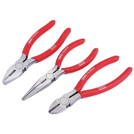 (image for) DRAPER REDLINE PLIER SET WITH PVC DIPPED HANDLES - 160MM