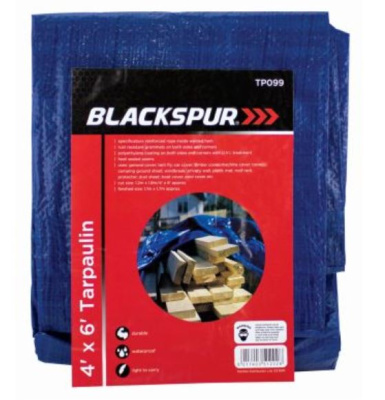 (image for) BLACKSPUR TARPAULIN BLUE-4\'X6\'