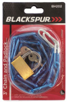 (image for) BLACKSPUR CHAIN & PADLOCK 38MM X3.6MM - 3'