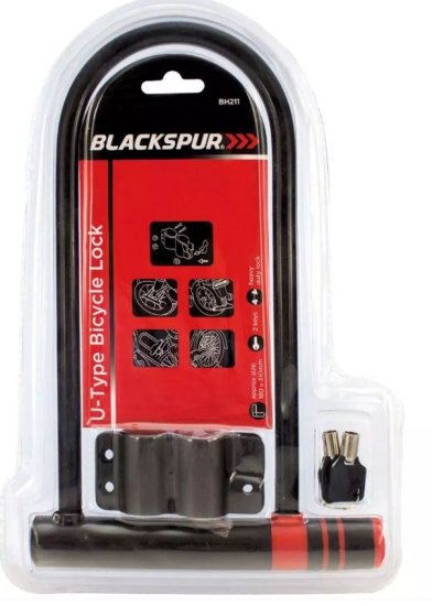(image for) BLACKSPUR U-TYPE BICYCLE LOCK - 180X310