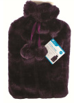 (image for) HOT WATER BOTTLE WITH COVER PURPLE -35X20