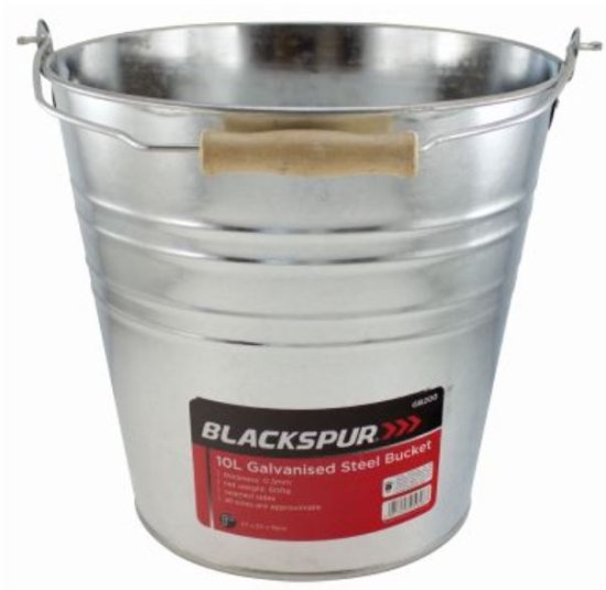 (image for) BLACKSPUR GALVANISED STEEL BUCKET - 10L