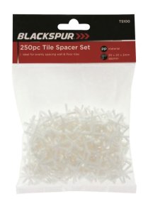 (image for) BLACKSPUR TILE SPACER SET 250PCS - 2MM