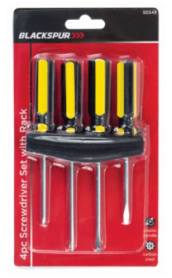 (image for) BLACKSPUR SCREWDRIVE SET WITH RACK 4S