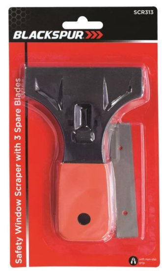 (image for) BLACKSPUR WINDOW SCRAPER WITH 5 BLADE