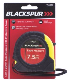 (image for) BLACKSPUR TAPE MEASURE WITH PROTECTIVE COVER - 7.5M