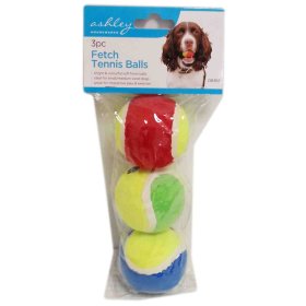 (image for) ASHLEY FETCH TENNIS BALLS DOGS 3PCS