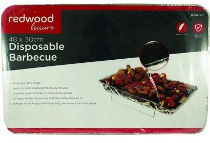 (image for) REDWOOD DISPOSABLE BBQ - 48X30