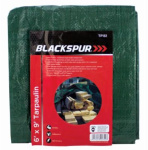 (image for) BLACKSPUR TARPAULIN GREEN 6'X9'